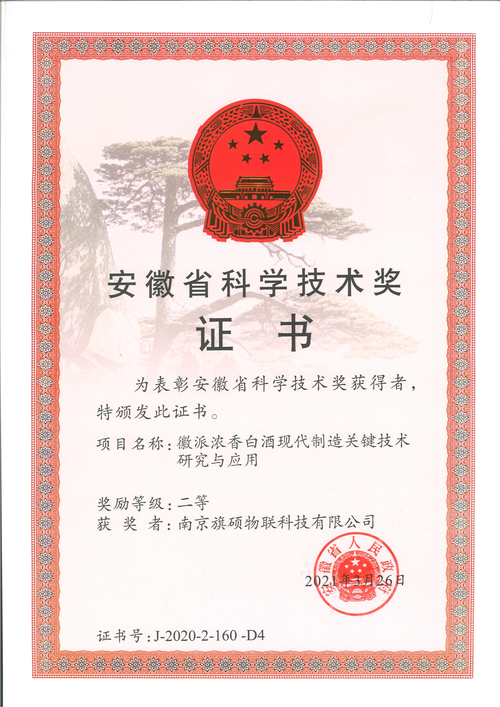 安徽省科技进步二等奖